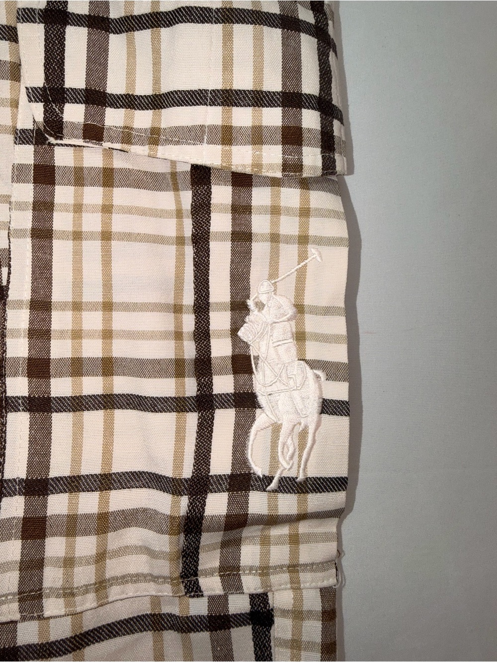 Polo Ralph Lauren Plaid Cargo Shorts Big Pony Men’s 40 - Picture 5 of 8